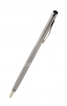 Ручка-стилус шариковая для емкостных тач-скринов BlackBerry, Серебряный, серебряная фурнитура
