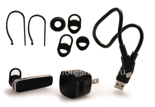 Галерея фотографий товара Оригинальная Bluetooth-гарнитура HS-700 Bluetooth Headset для BlackBerry, Черный