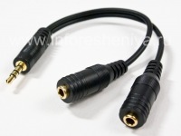 Фирменный аудио-разветвитель Belkin Headphone Splitter Y-adapter для BlackBerry, Черный