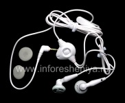 Original earphone 2.5mm Stereo earphone for BlackBerry, white