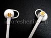 Photo 2 — Casque 3,5 mm d'origine prime Stereo Headset Special Edition pour BlackBerry, Blanc / Or (Blanc / Or)