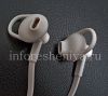 Photo 3 — Casque 3,5 mm d'origine prime Stereo Headset Special Edition pour BlackBerry, Blanc / Or (Blanc / Or)