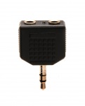 Audio Splitter Y-Adapter für Blackberry, Schwarz