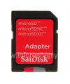 Photo 6 — وصفت بطاقة الذاكرة سانديسك موبايل ألترا مايكرو (مايكرو فئة 10 UHS 1) 16GB للبلاك بيري, أحمر / رمادي