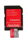 Photo 7 — وصفت بطاقة الذاكرة سانديسك موبايل ألترا مايكرو (مايكرو فئة 10 UHS 1) 16GB للبلاك بيري, أحمر / رمادي
