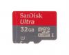 Фотография 2 — Фирменная карта памяти SanDisk Mobile Ultra MicroSD (microSDHC Class 10 UHS 1) 32GB для BlackBerry, Красный/ Серый