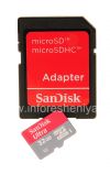 Фотография 8 — Фирменная карта памяти SanDisk Mobile Ultra MicroSD (microSDHC Class 10 UHS 1) 32GB для BlackBerry, Красный/ Серый