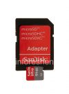 Photo 11 — وصفت بطاقة الذاكرة سانديسك موبايل ألترا مايكرو (microSDXC فئة 10 UHS 1) 64GB للبلاك بيري, أحمر / رمادي