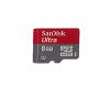 Фотография 3 — Фирменная карта памяти SanDisk Mobile Ultra MicroSD (microSDHC Class 10 UHS 1) 8GB для BlackBerry, Красный/ Серый