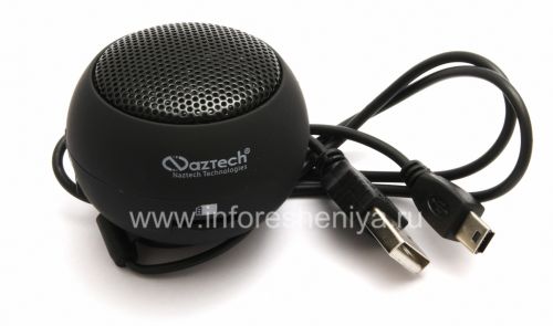 Photogallery for 品牌便携式音频系统Naztech N15 3.5mm迷你轰音箱BlackBerry, 黑色（返回） product