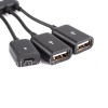 Photo 2 — عالمي USB نوع C HUB: 2 × نوع USB + سلك microUSB لBlackBerry, أسود