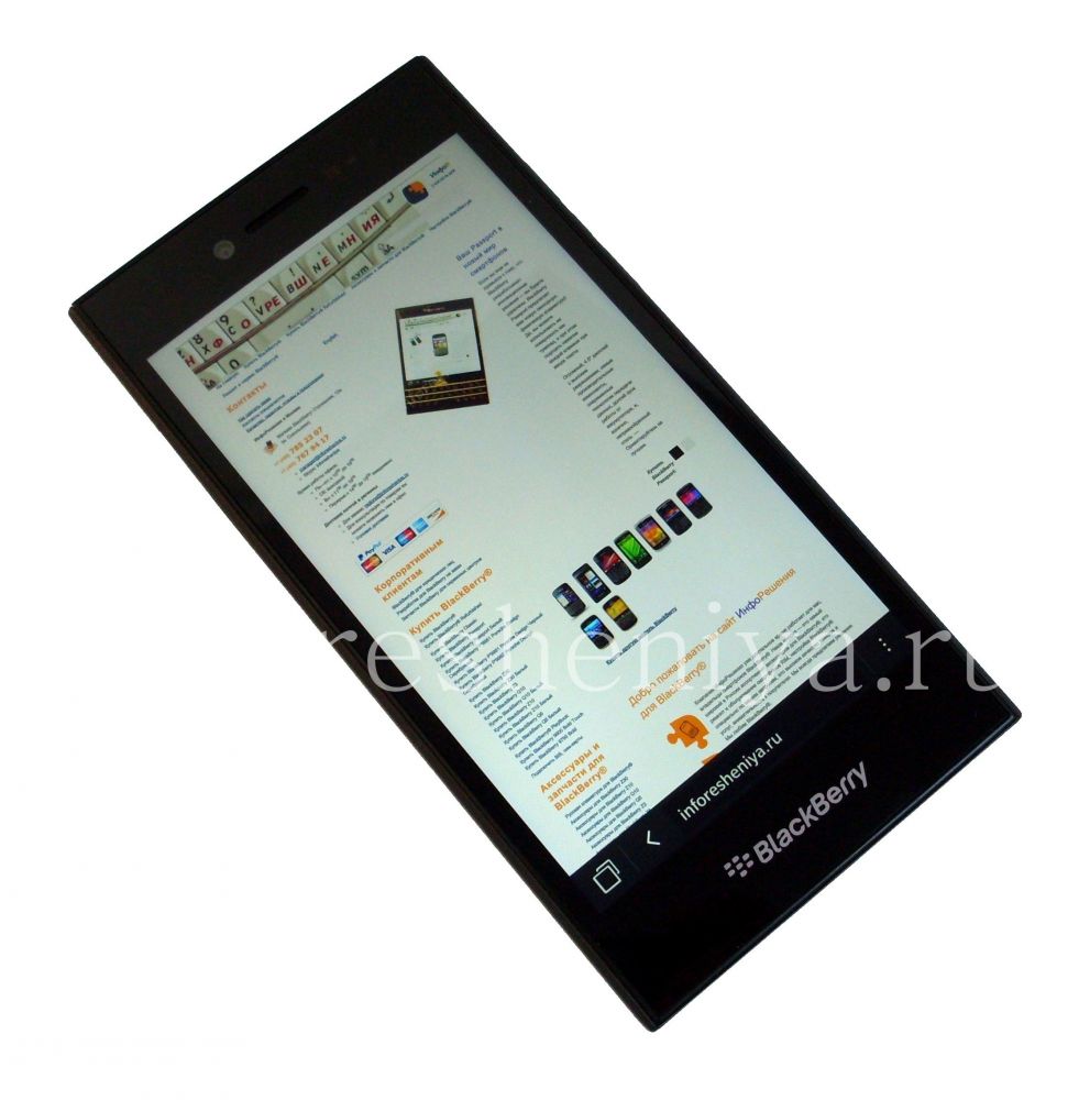 Купить Смартфон BlackBerry Leap, Серый (Grey) — У нас есть для BlackBerry  всё. ИнфоРешения / bbry.net