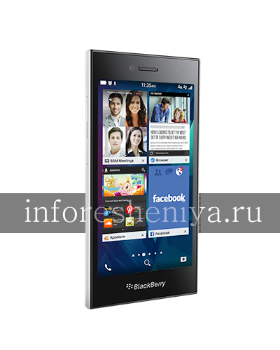 Photogallery for スマートフォンBlackBerry Leap, ホワイト（白） product