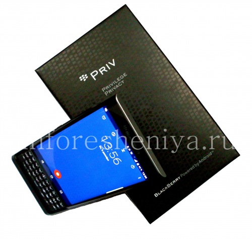 Галерея фотографий товара Смартфон BlackBerry Priv, Черный (Black)
