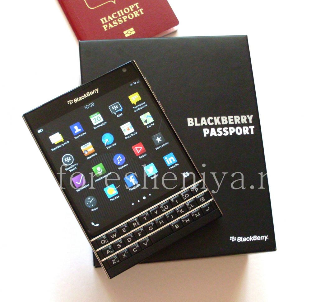 Купить Смартфон BlackBerry Passport, Черный (Black) — У нас есть для  BlackBerry всё. ИнфоРешения / bbry.net