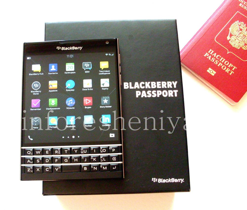 Купить Смартфон BlackBerry Passport, Черный (Black) — У нас есть для  BlackBerry всё. ИнфоРешения / bbry.net