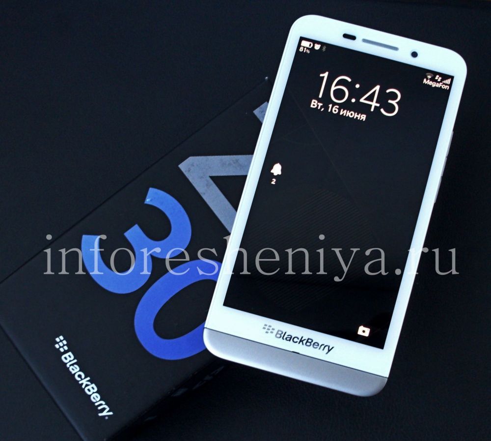 Купить Смартфон BlackBerry Z30, Белый (White) — У нас есть для BlackBerry  всё. ИнфоРешения / bbry.net