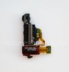 Photo 1 — Audio connector (Headset Jack) T13 in assembly with proximity / light sensor and lock button for BlackBerry Z10 / 9982, The black