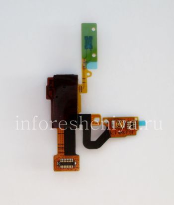 Audio connector (Headset Jack) T13 in assembly with proximity / light sensor and lock button for BlackBerry Z10 / 9982