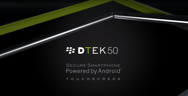 BlackBerry DTEK50: привилегия конфиденциальности DTEK