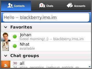 Мессенджер Skype для BlackBerry: IMO