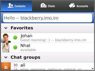 Skype для BlackBerry: IMO