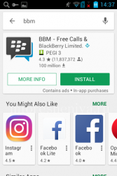 BBM в магазине приложений Google Play