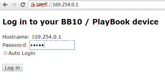 Статьи на bbry.info: Для подключения к устройству BlackBerry 10 в окне плагина BB10 / PlayBook App Manager нужно ввести пароль устройства.