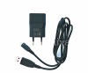 Фотография 10 — Оригинальное сетевое зарядное устройство повышенной силы тока 1300mA с USB-кабелем AC-1300 Charger Bundle, Черный (Black), для Европы (России)