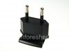Photo 1 — Attachment to adapt AC charger for BlackBerry, EU / Russia, Black