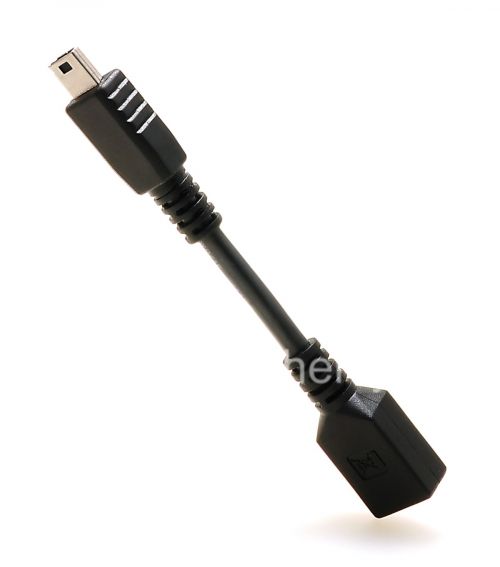 Галерея фотографий товара Оригинальный переходник с разъема MicroUSB на MiniUSB для BlackBerry, Черный