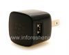 Photo 3 — Ishaja yangempela ye-AC "Micro" 750mA USB Power plug Pluger, Okumnyama (US)