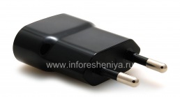 Original AC charger "Micro" 750mA USB Power Plug Charger, Black (Black), Europe (Russia)