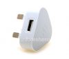 Фотография 7 — Оригинальное сетевое зарядное устройство "Микро" 750mA USB Power Plug Charger, Белый (White), для Великобритании