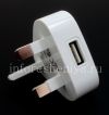 Фотография 10 — Оригинальное сетевое зарядное устройство "Микро" 850mA USB Power Plug Charger, Белый (White), для Великобритании