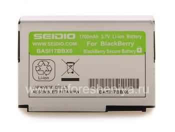 Corporate high-capacity battery D-X1, does not require additional cover Seidio Innocell Extended Battery for BlackBerry