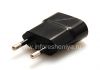 Photo 3 — Mains Charger "Micro" USB Power Plug Charger for BlackBerry (copy), Black, flat shape