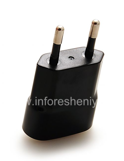 Галерея фотографий товара Сетевое зарядное устройство "Микро" USB Power Plug Charger для BlackBerry (копия), Черный, Плоской формы