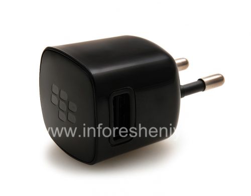Галерея фотографий товара Сетевое зарядное устройство "Микро" USB Power Plug Charger для BlackBerry (копия), Черный, Кубической формы