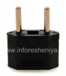 Adapter socket US-Euro (Russia) for BlackBerry, Rectangular Black