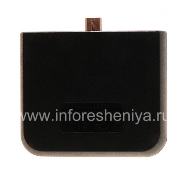 Портативное зарядное устройство для BlackBerry, Черный: Заявленная емкость портативного зарядного устройства — 1500 мАч
