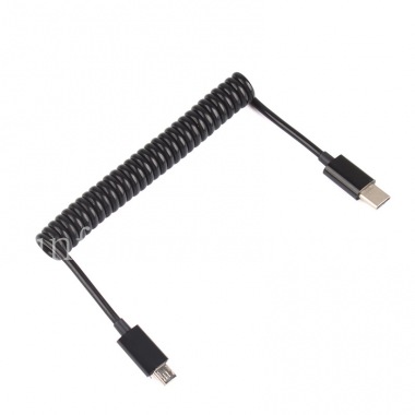 Buy Spiral Data-cable MicroUSB / Type C for BlackBerry